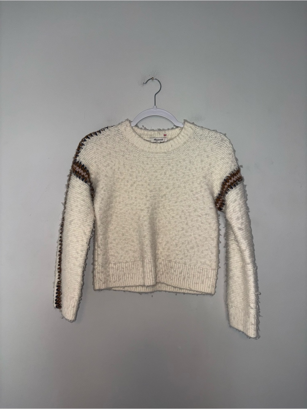 Madewell | Cream Printed Sweater